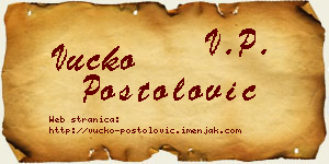 Vučko Postolović vizit kartica